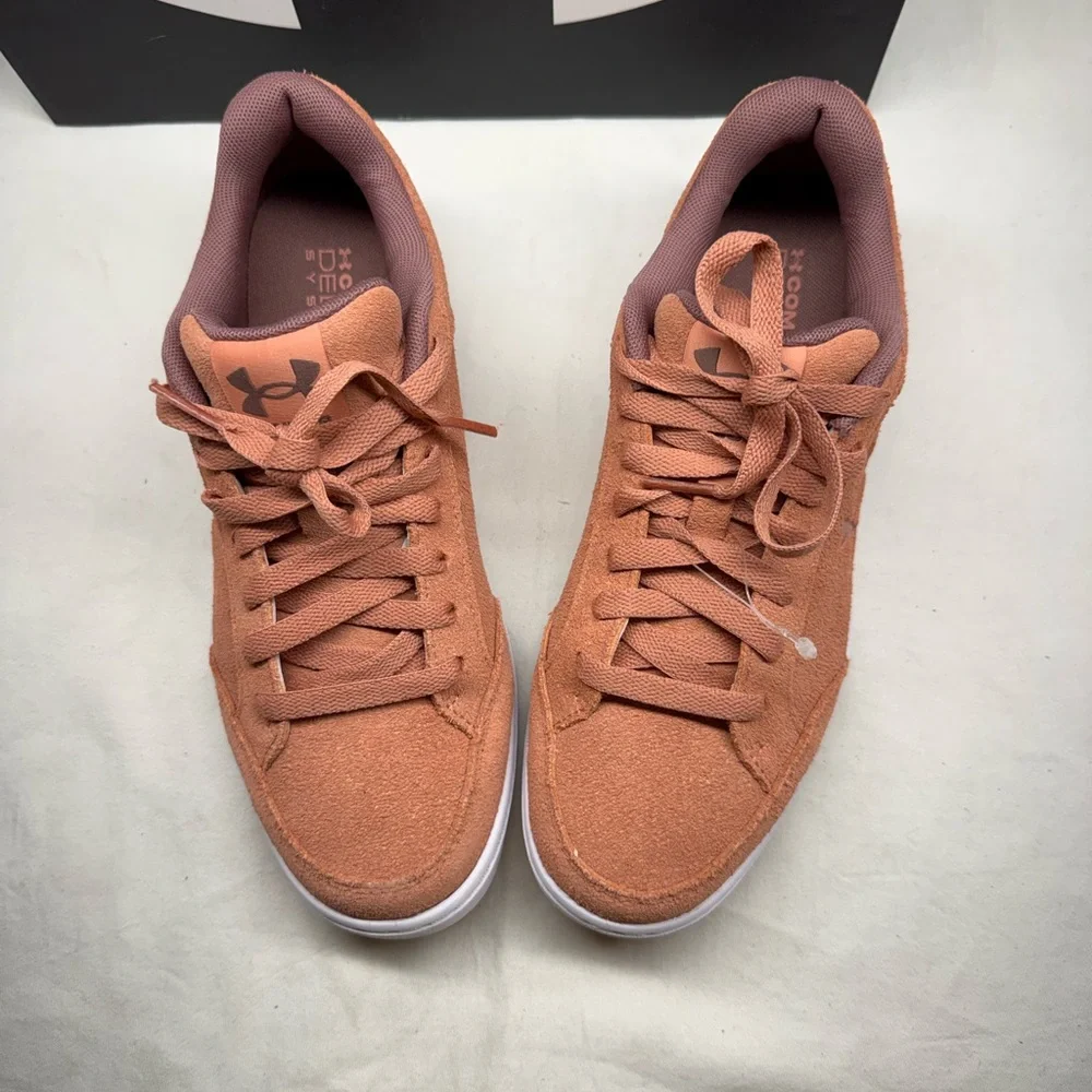 Under Armour Official Suede Women’s Sneakers Size 8.5 Pink/Rose 3028636-600 New
